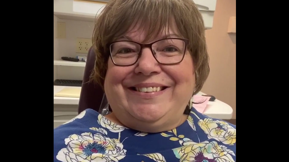 Debbie after her Cosmetic Crown Restorations Treatment