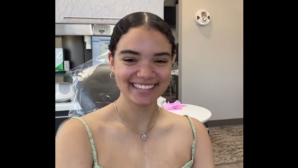 Arianna after her braces removed!