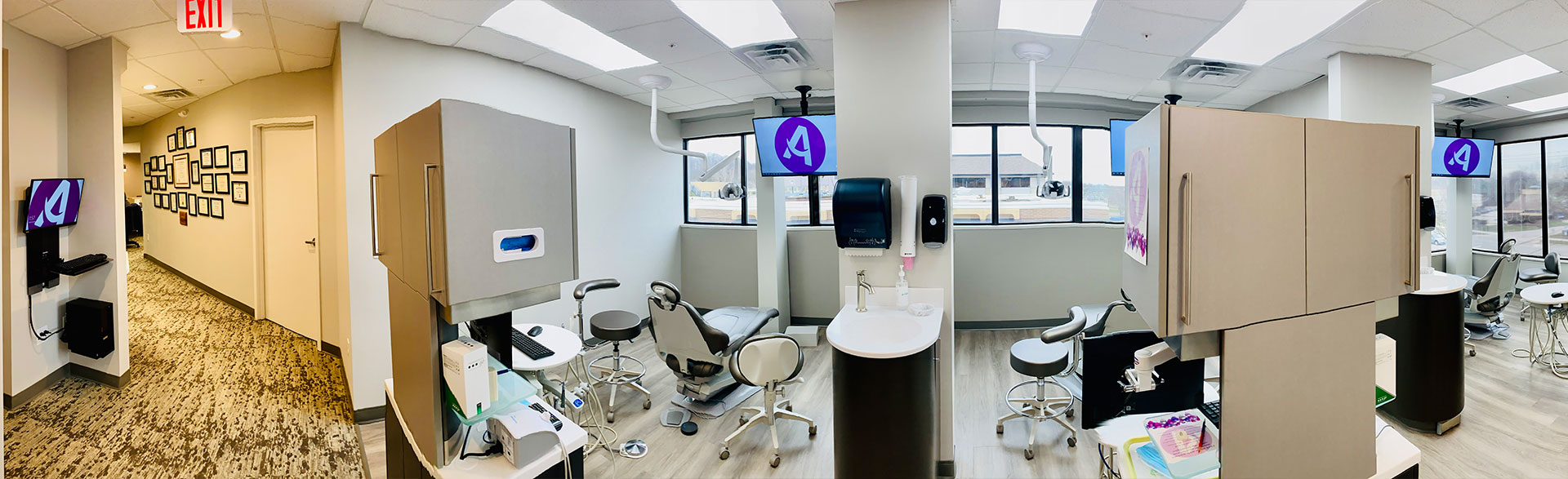 Inside view of Arsmiles Family and Cosmetic Dentistry showcasing a clean, modern dental office environment.
