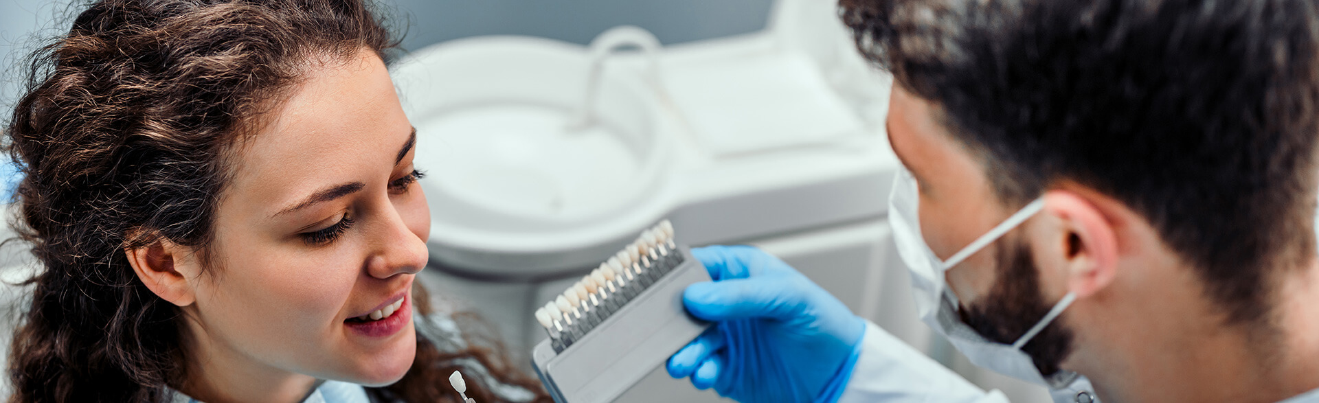 Close-up of a porcelain inlay, highlighting same-day restorations with CEREC technology.